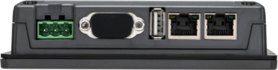 The cMT2058XH (W) HMI features USB 2.0 and dual Ethernet ports