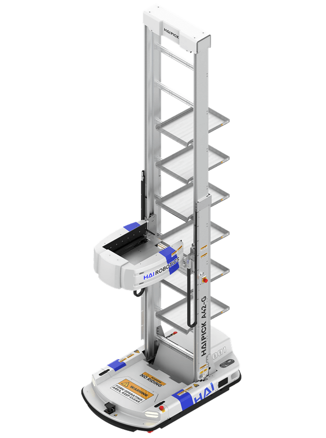 Hai Robotics’ HaiPick A42 multi-layer autonomous case-handling mobile robot