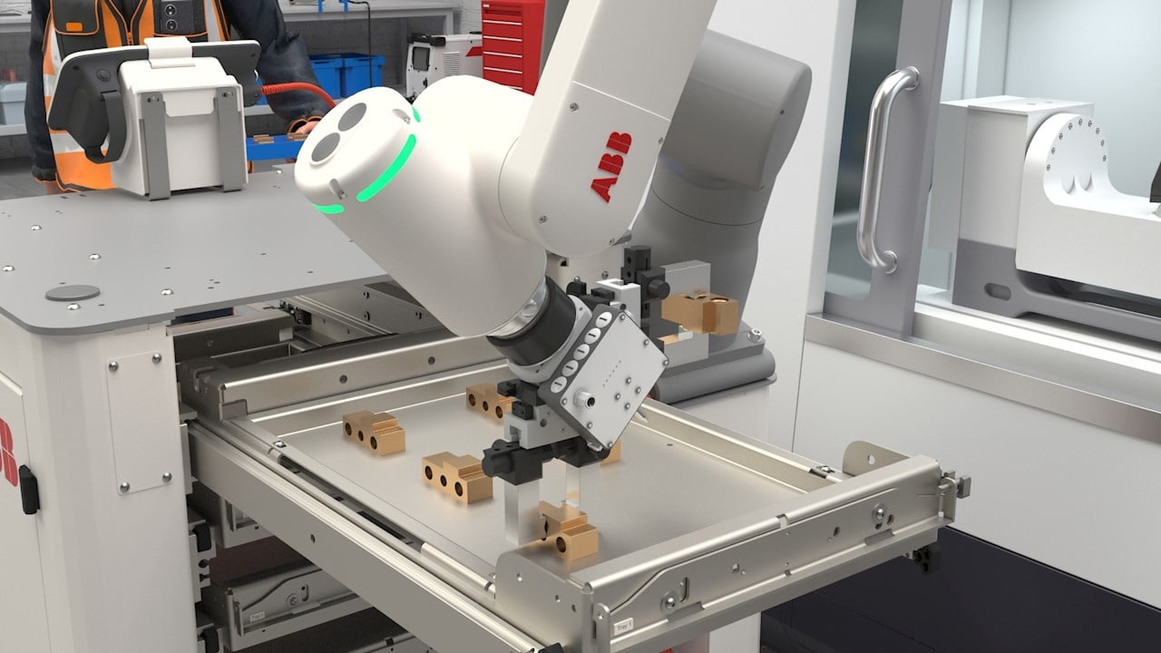 Users don’t need extensive robot programming experience to operate the Omnivance cell