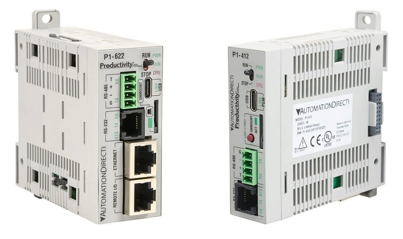 The two new CPU models for the Productivity1000 PLC series.