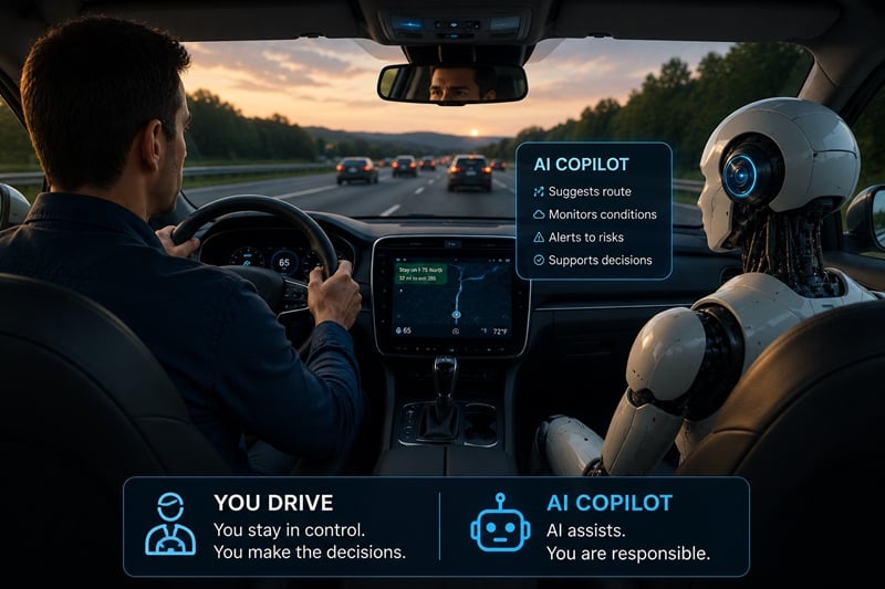 Figure 1. AI assists, but the engineer remains in control.