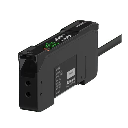 Autonics’ BFN series amplifiers are available in two-line white/green FND display standard or high-performance models and volume adjustable models