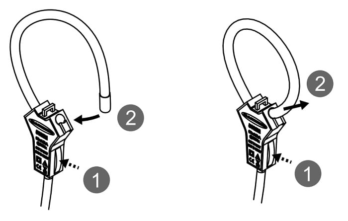Instructions for connecting and removing the coil current sensor