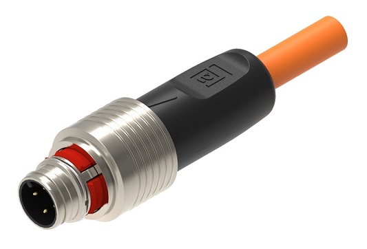 Push-pull M12 cable for I/O connections