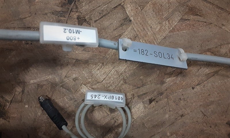 Cable label options
