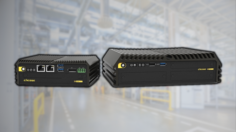 The DA-1200 (left) and DV-1100 industrial PC from Cincoze