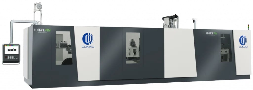 Comau’s wire forming and wire insertion station