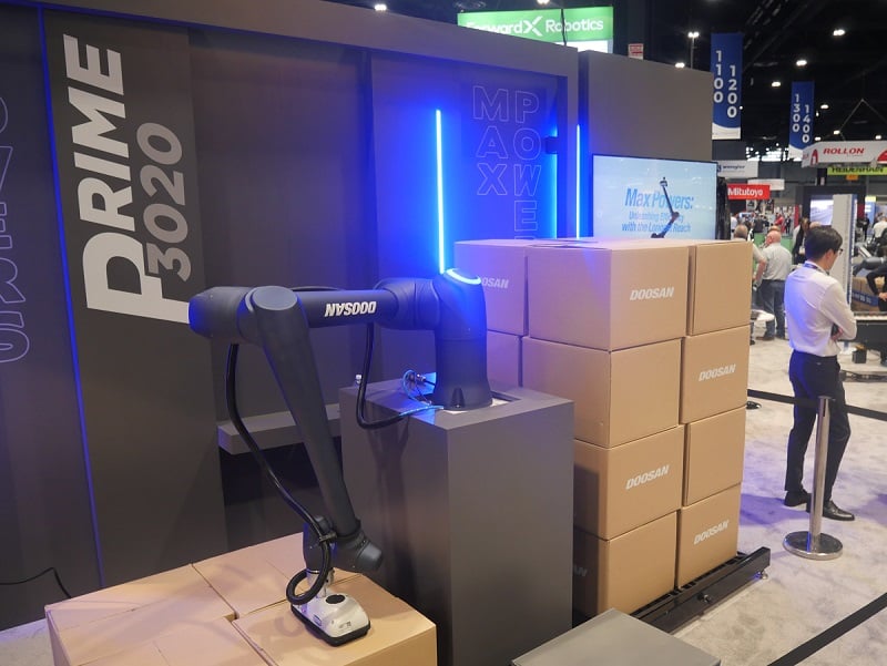 Doosan Robotics’ new P3020 on display at Automate 2024
