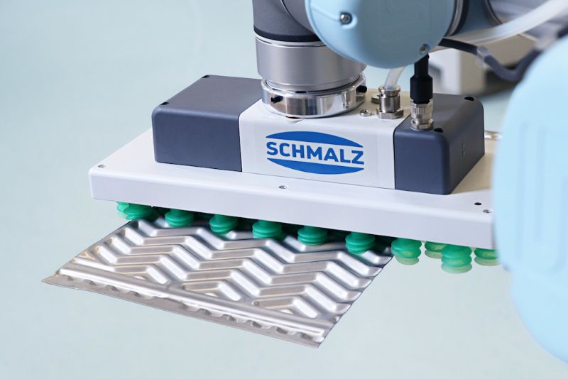 Schmalz’s FQE gripper system is designed to be flexible so as to handle objects of different sizes and shapes.