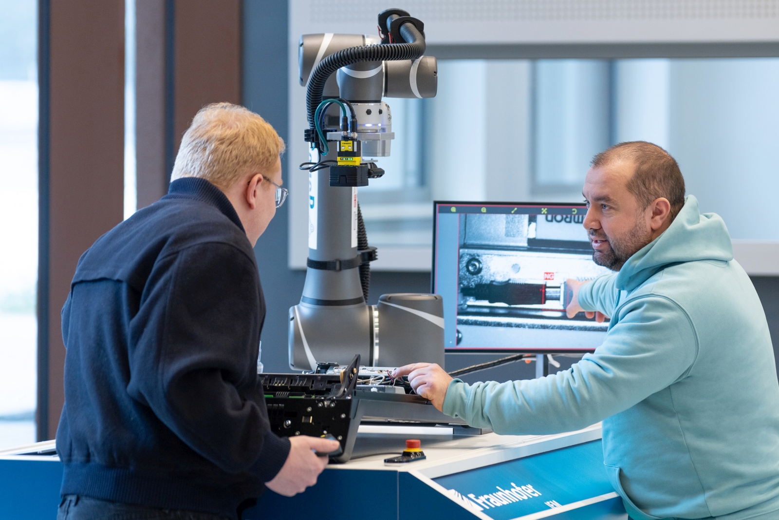 The cobot system is designed to help small and medium-sized businesses with production