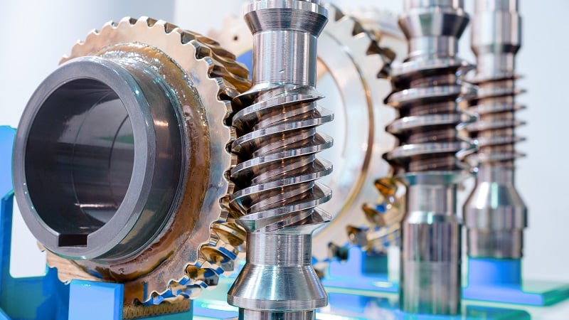 Worm gears in a display