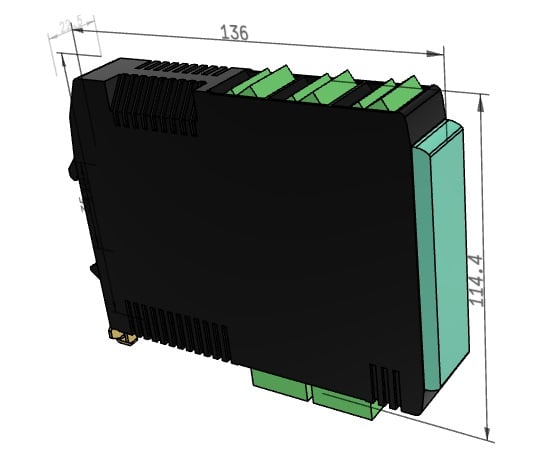 CAD model of a motor controller