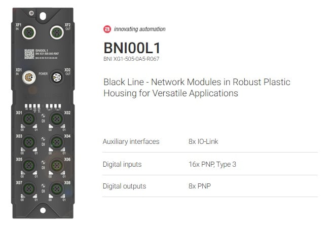Figure 1. An example of an IO-Link master with configurable I/O: it can be IO-Link or standard I/O.