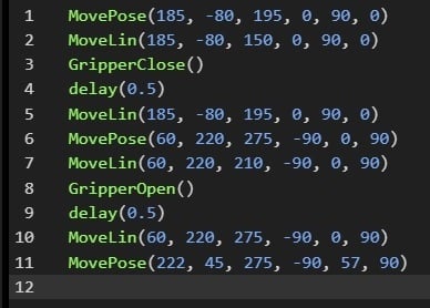  Figure 5. Complete program.