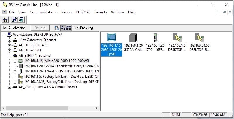  Figure 4. Verifying the correct IP address.