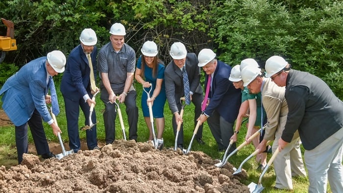 Groundbreaking for a new building