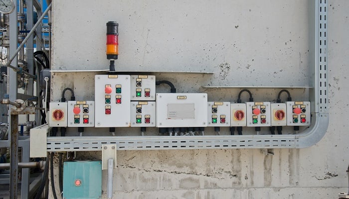 Lighting and safety in a process industry