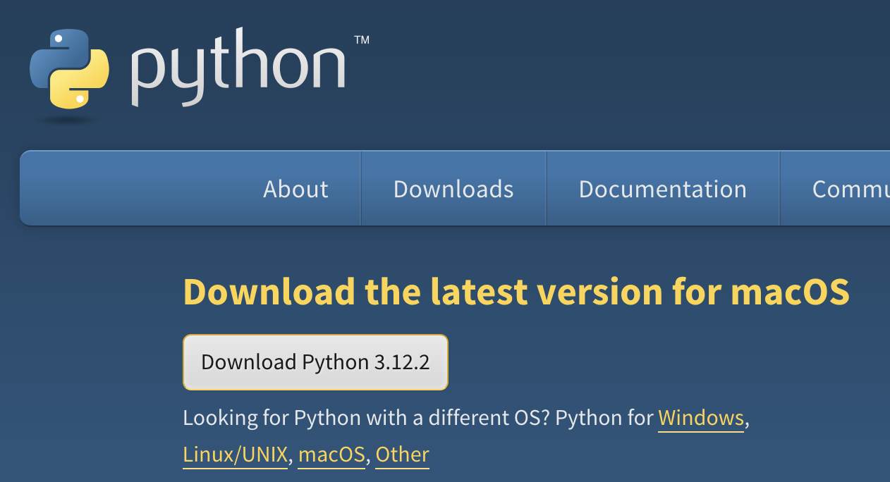 Python executable for macOS