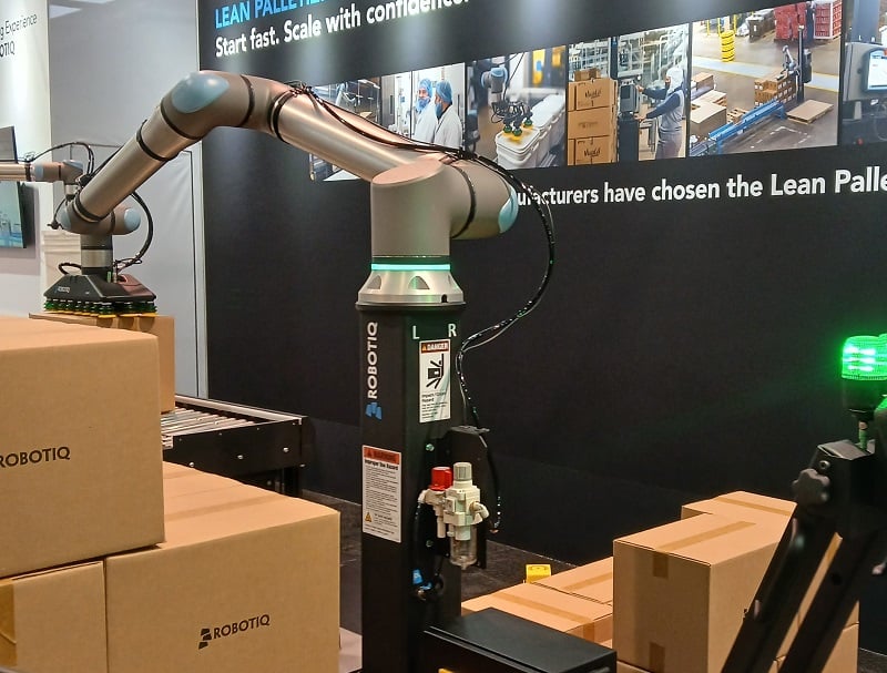  Figure 1. A mobile robotic palletizing solution, designed for quick changes in production. Image used courtesy of Control.