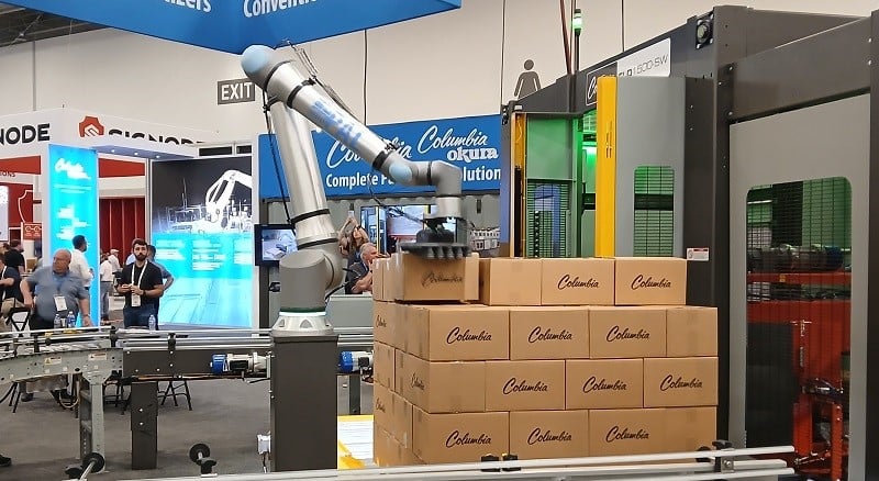   Figure 2. Robotic palletizing involves customized grippers for individual boxes and packages. Image used courtesy of Control.