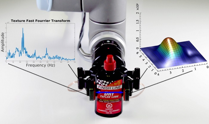Robotiq’s new TSF-85 sensing fingers provide pressure and vibration data for gripping.