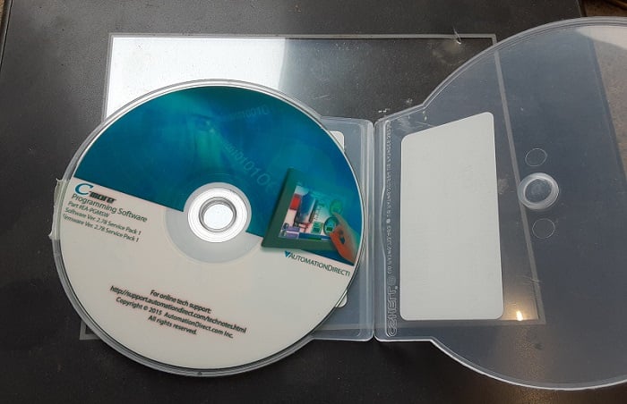 Original installation CD of an HMI software