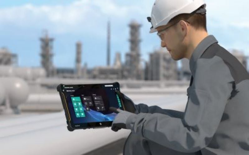 The Pad-Ex was designed specifically for use in harsh industrial environments and will feature an 11” screen.