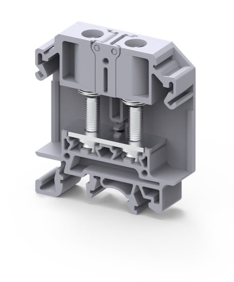 The STH5 terminal block with hinge safety cover.