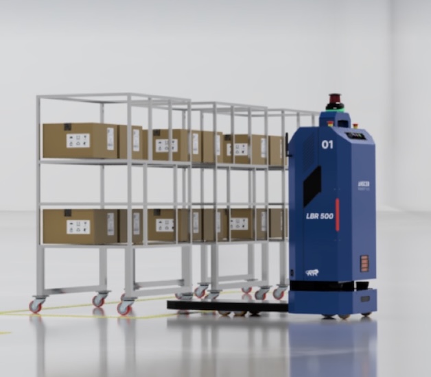 Customers can use the LBR 500 to accommodate different cart sizes and navigate tight storage paths.