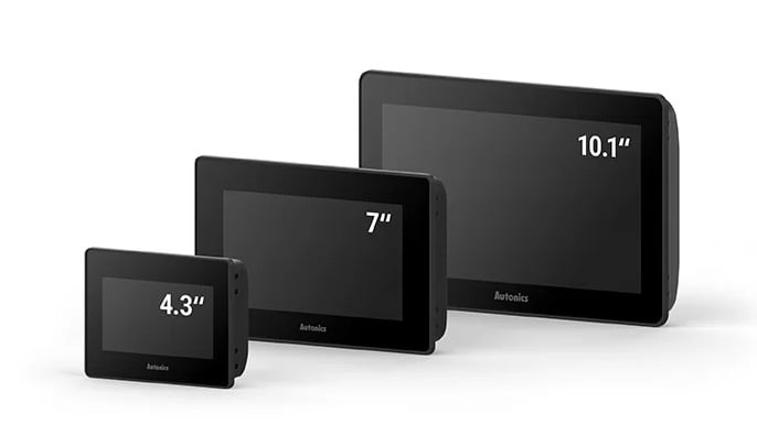 The TP series comes in three display sizes to accommodate different machine needs.