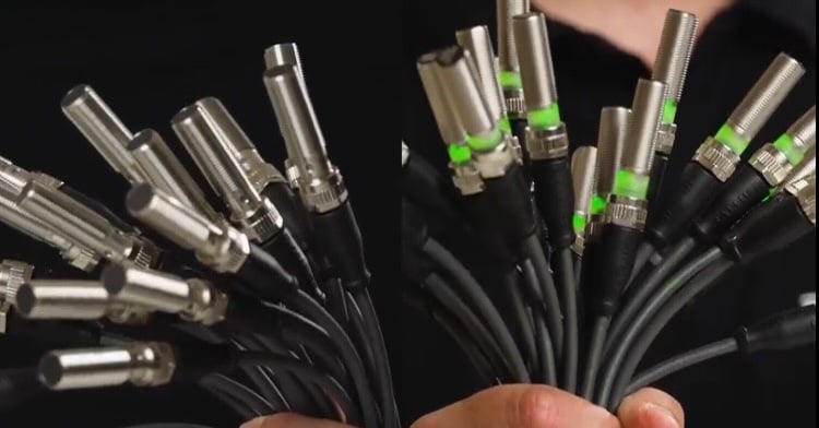 The BES Entry Line’s 360-degree LED indicator simplifies troubleshooting in high-volume sensor installation.