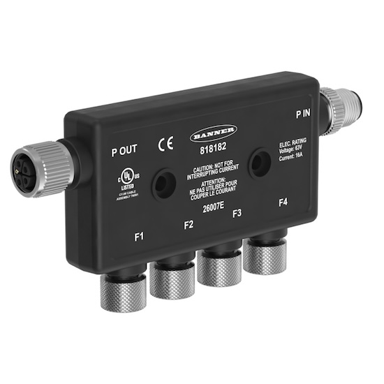 The new R95 M12 Power Splitter provides compact power distribution for industrial use.