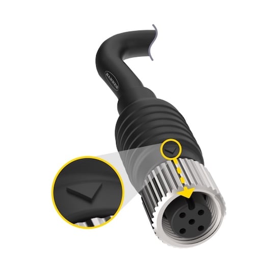 The new 22 AWG Cordset is EMI-resistant.