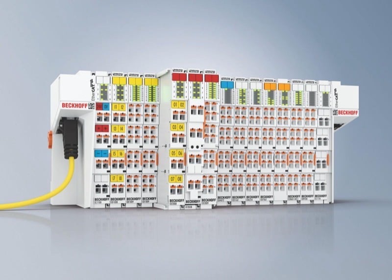 The ED series EtherCAT terminals from Beckhoff Automation feature push-in wiring and integrated diagnostics for easier installation and maintenance.