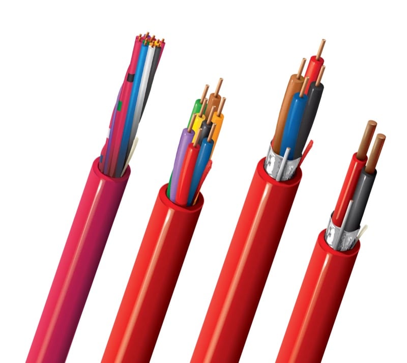 Belden Safe-T-Line cables provide circuit integrity for fire alarm and emergency communication systems.