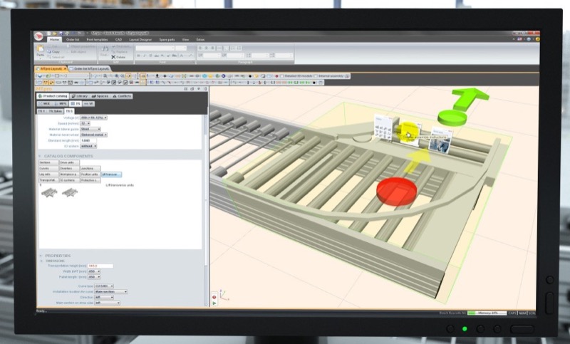 The MTpro Online Designer software helps customers construct CAD models and curate part lists for transfer to certified partners or to the Rexroth Store.