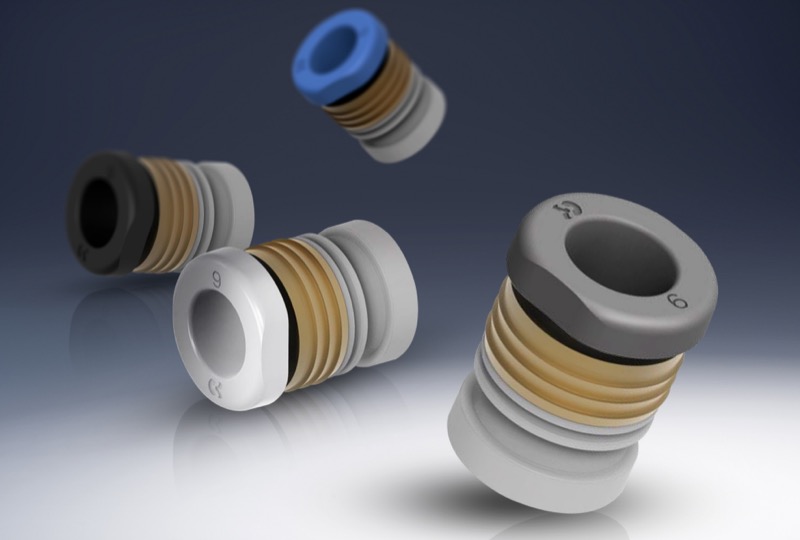 CARTfit Series 7700 replaces traditional push-to-connect fittings with a compact press-in cartridge for multiple industries.