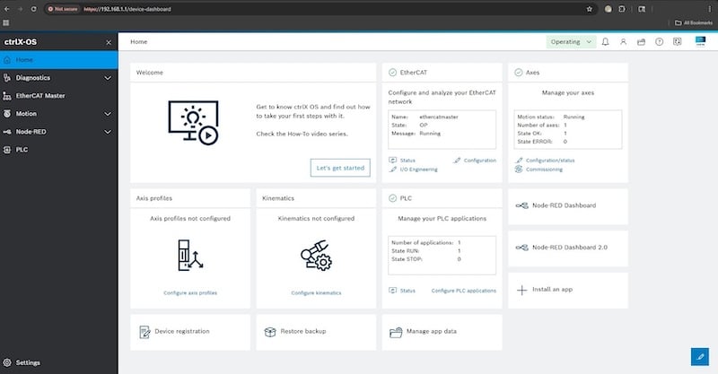 Figure 4. Home screen.