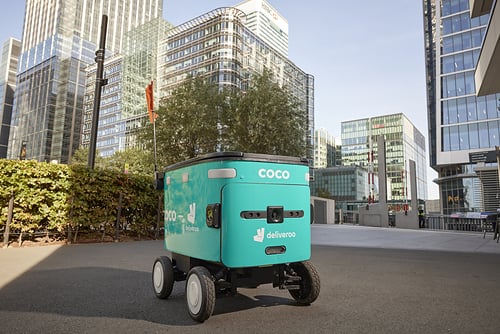 Deliveroo and Coco Robotics are taking to London's streets with smart, last-mile autonomous robotic delivery.
