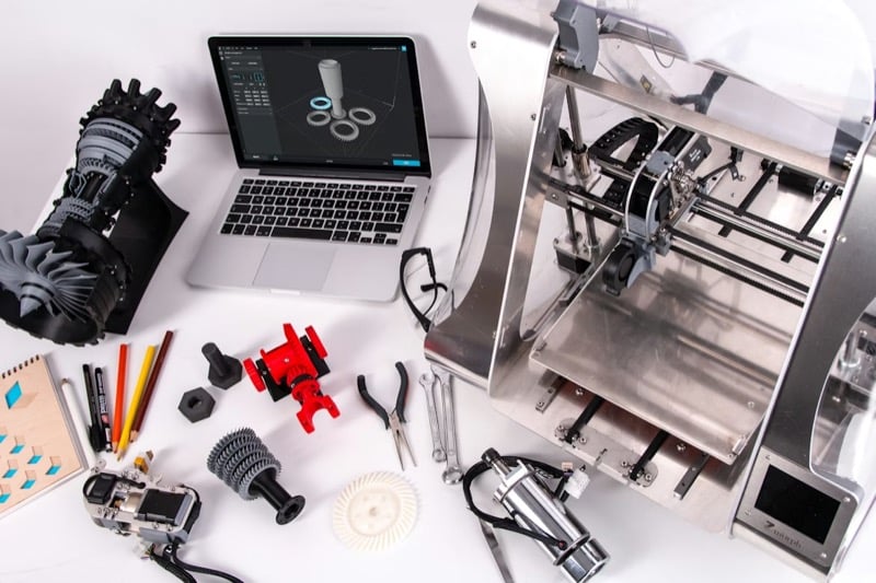 A Desktop 3D printer the size of a laptop.