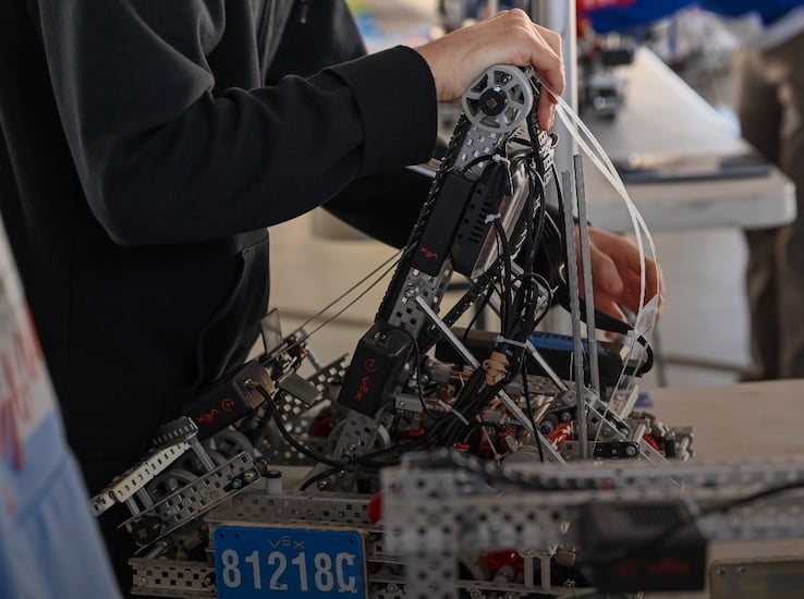 Robotics systems engineering covers multiple disciplines, and young learners are encouraged to explore educational offerings and competitions to enhance their knowledge and employability. Image used courtesy of U.S.