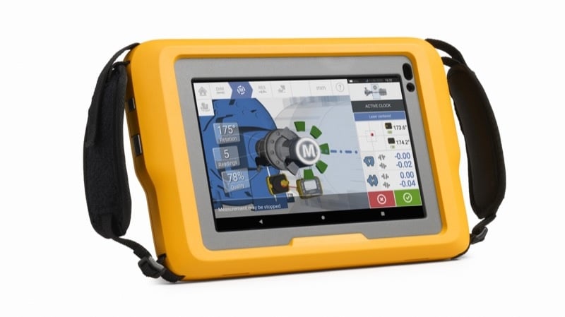 A Fluke RotAlign device used for laser-based shaft alignment in industrial maintenance applications.