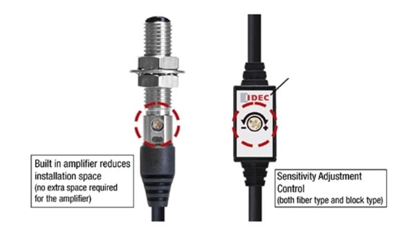The SA1N will feature a built-in space-saving amplifier and a sensitivity adjustment control. 