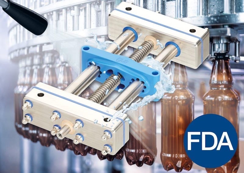 Igus' SHT hygienic linear axis actuator is designed for precise, low-maintenance positioning in beverage production.
