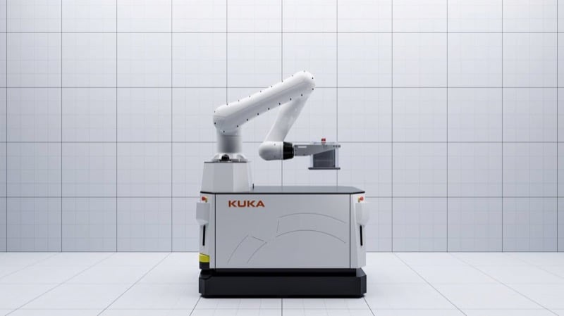 The KMR iisy CR brings cleanroom automation on wheels, combining mobile flexibility with ISO Class 3-certified precision for contamination-sensitive environments.