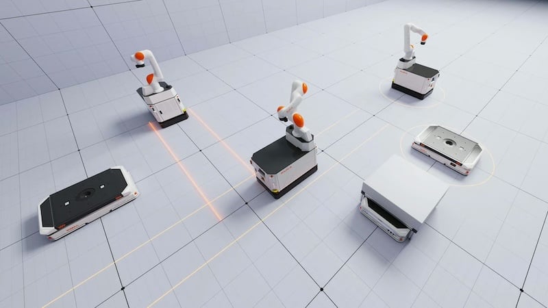 The KMP 250P can be easily integrated into a full fleet of AMRs with the KUKA.AMR Fleet Manager software.