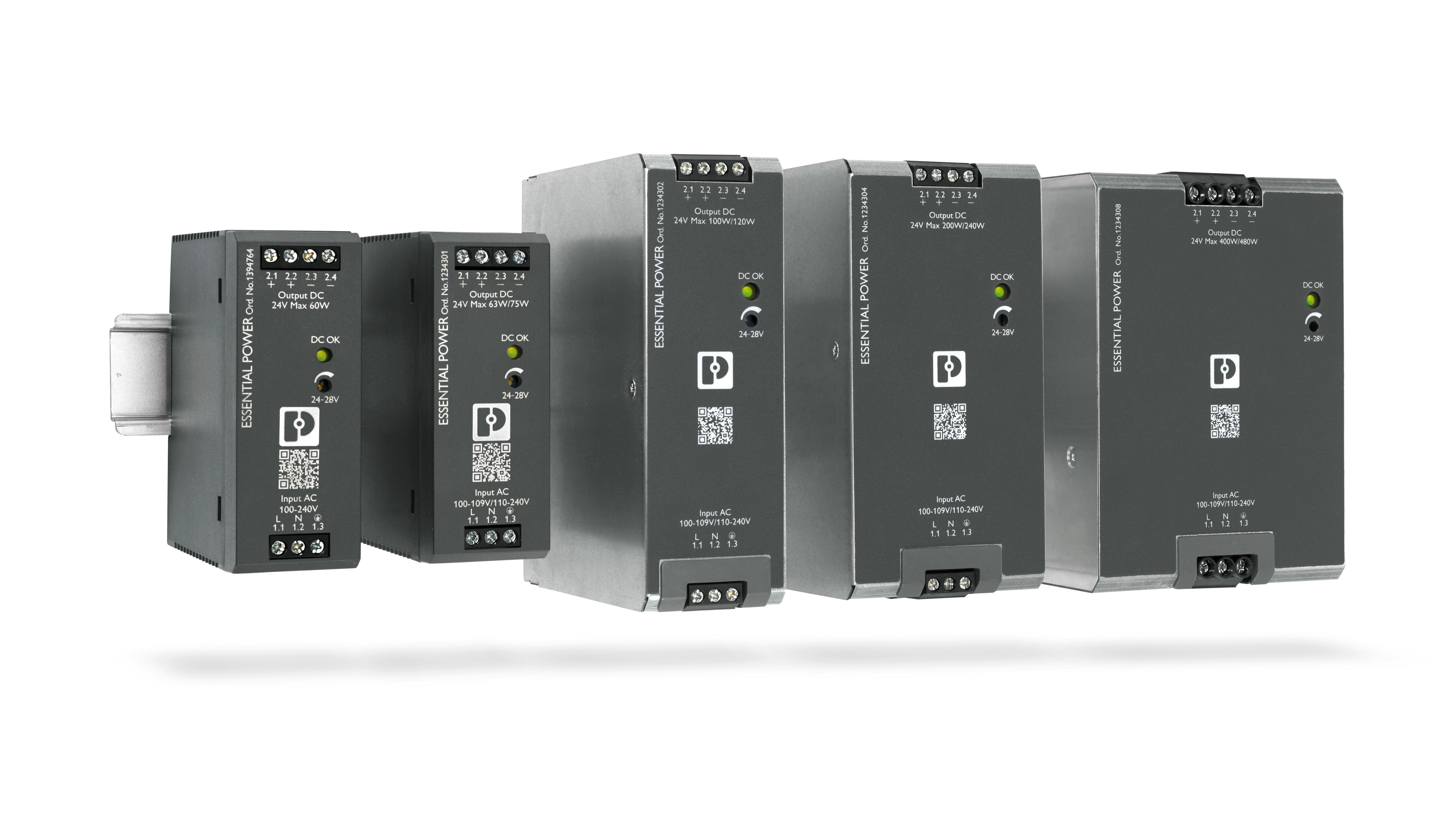 Phoenix Contact's power supplies are designed for commercial applications
