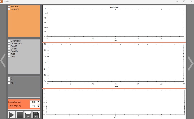 DG-BlockSoft allows setpoints and measurements to be compared under different operating conditions.