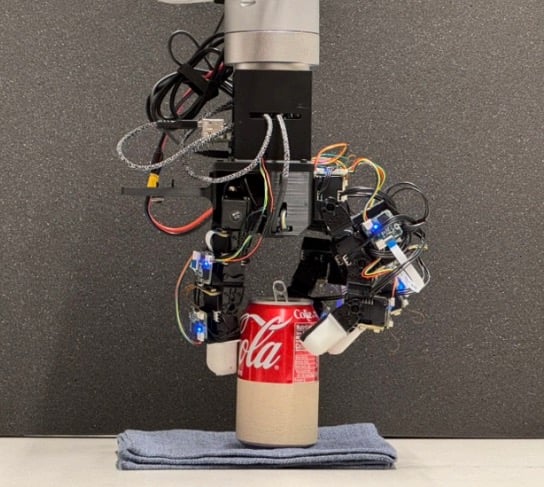 The MOTIF robotic hand can apply the right pressure required to pick up and manipulate objects carefully and without incurring damage.