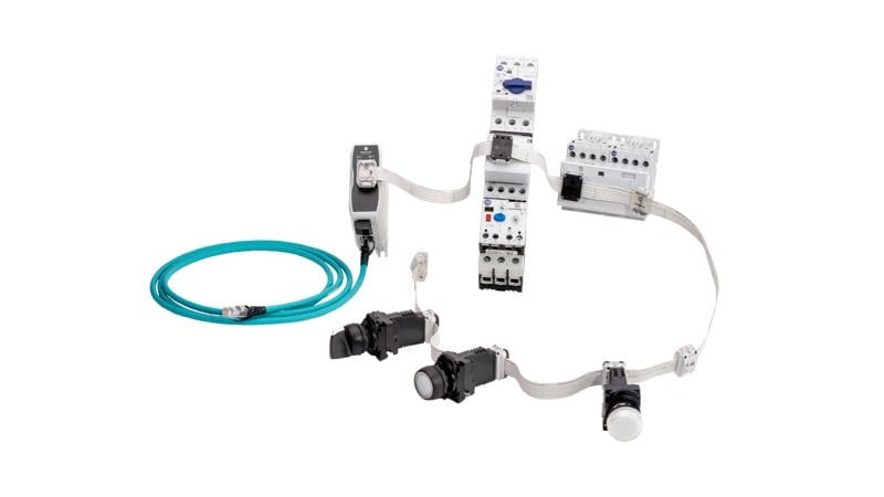 The in-cabinet Ethernet IP system can simplify wiring and prevent common human errors when compared to traditionally wired systems.